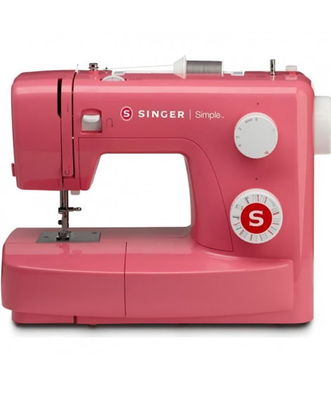 SINGER Machine a coudre SIMPLE 3223 - 70W - 23 points - Rouge