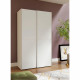 Armoire 2 portes coulissantes - Blanc mat - L 120 x P 61,2 x H 190,5 cm - OZZULA