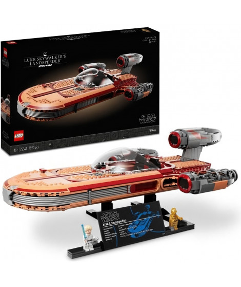 LEGO Star Wars 75341 Le Landspeeder de Luke Skywalker, Maquette de Vaisseau Spatial, Adultes, Ultimate Collector Series