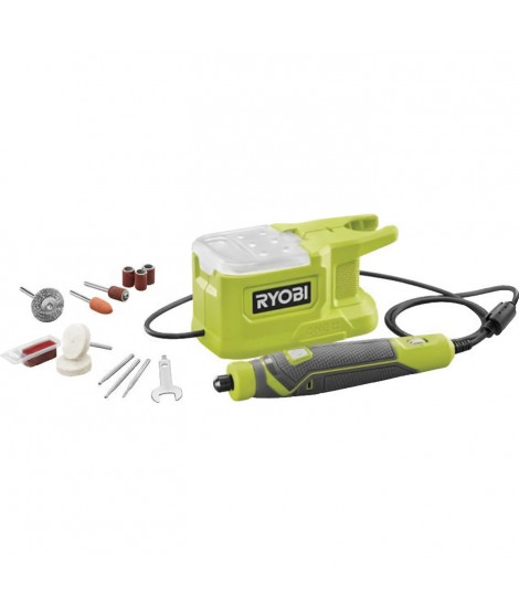 RYOBI ONE+ Mini-outil multifonction 18V avec 15 accessoires - RRT18-0