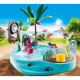 PLAYMOBIL - 70610 - Piscine avec jet d'eau en plastique pour enfants de 4 ans et plus