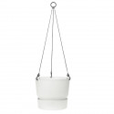 ELHO Pot de fleurs a suspendre Greenville 24 - Extérieur - Ø 23,9 x H 20,3 cm - Blanc
