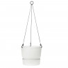 ELHO Pot de fleurs a suspendre Greenville 24 - Extérieur - Ø 23,9 x H 20,3 cm - Blanc