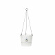 ELHO Pot de fleurs a suspendre Greenville 24 - Extérieur - Ø 23,9 x H 20,3 cm - Blanc