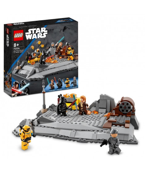 LEGO 75336 Star Wars Obi-Wan Kenobi contre Dark Vador, Minifigurines, Sabres laser et Pistolet Blaster, des 8 ans