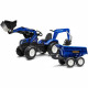 NEW HOLLAND Tractopelle a Pédales + Remorque + Excavatrice