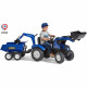 NEW HOLLAND Tractopelle a Pédales + Remorque + Excavatrice