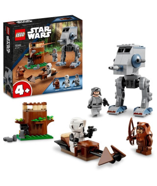 LEGO Star Wars 75332 AT-ST, Jeu de Construction, Marcheur, avec Minifigurine Scout Trooper