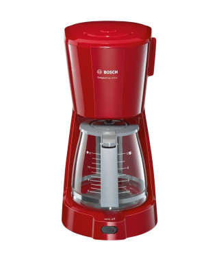 Cafetiere filtre BOSCH TKA3A034 CompactClass Extra - Rouge - 15 tasses - 1100W