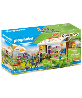 PLAYMOBIL - 70519 - Café du poney club - 77 pieces - Pour enfants a partir de 4 ans