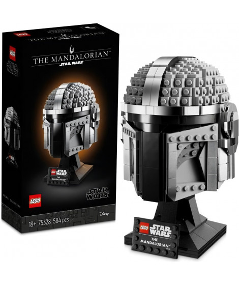 LEGO 75328 Star Wars Le Casque Du Mandalorien Maquette de Collection a Construire, Décoration et Cadeau Pour Adultes