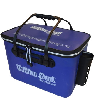 VOLKIEN Soul - SAC DE PECHE - Bakkan HARD 36 RH Series - Bleu - 22,5L - Avec support de cannes