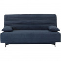 Banquette clic clac 3 places - Tissu bleu - L199 x P96 x 103 cm - KRISTEN - Style contemporain