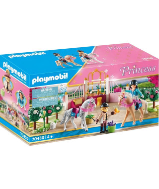 PLAYMOBIL - 70450 - Princesse avec chevaux et instructeur