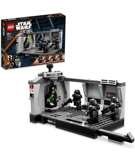 LEGO 75324 Star Wars L'Attaque Des Dark Troopers, Jouet de Construction, Le Mandalorian, Figurine Luke Skywalker, Enfants 8 Ans