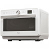 WHIRLPOOL JT469WH - Micro-ondes Jet Chef - 33 L - 6eme SENS Combi Crisp Vapeur - Cavité Inox - Plateau tournant 36 cm - Blanc