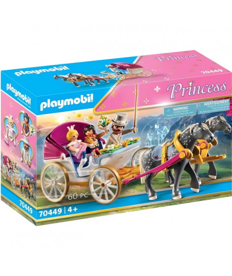 PLAYMOBIL - 70449 - Caleche et couple royal - Princesses