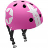 Casque Skate STAMP Pink Star avec Molette d'Ajustement - Taille 54-60 cm