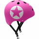 Casque Skate STAMP Pink Star avec Molette d'Ajustement - Taille 54-60 cm