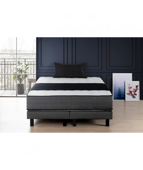 DEKO DREAM HOTEL PREMIUM LUX Ensemble matelas + sommiers 180x200 - Mousse mémoire - 28cm - 5 zones - Ferme