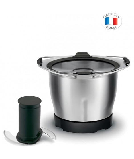 MOULINEX XF38AE10 Accessoire mini bol cuisson 1,4 L, Compatible avec robot cuiseur Companion, Double lame inox, Fabriqué en F…