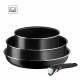 TEFAL Ingenio EASY COOK&CLEAN Set 4 pieces - Revetement anti adhésif -Tous feux sauf induction - Fabriqué en France  L1539302