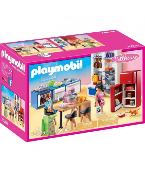 PLAYMOBIL - 70206 - Dollhouse La Maison Traditionnelle - Cuisine familiale