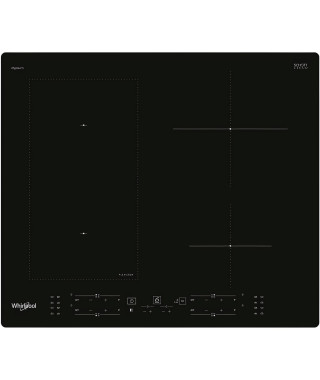 WHIRLPOOL WLB9560NE/IXL - Table de cuisson induction - 4 zones - 7200W total - L 59 cm  x  P  51 cm - Noir