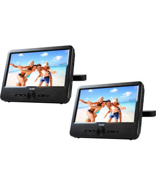 D-JIX PVS 706-50SM Lecteur DVD portable 7 Double écran + Supports appui-tete