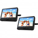 D-JIX PVS 706-50SM Lecteur DVD portable 7 Double écran + Supports appui-tete