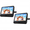 D-JIX PVS 706-50SM Lecteur DVD portable 7 Double écran + Supports appui-tete