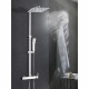 ROUSSEAU Colonne de douche avec robinet mitigeur mécanique Hawera Cuadrado - Chromé