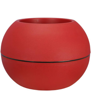 RIVIERA -  pot de fleurs Boule -  D40 - rouge