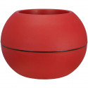 RIVIERA -  pot de fleurs Boule -  D40 - rouge