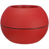 RIVIERA -  pot de fleurs Boule -  D40 - rouge