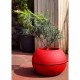 RIVIERA -  pot de fleurs Boule -  D40 - rouge