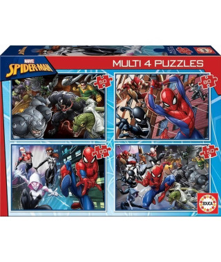 EDUCA - Puzzle - MULTI 4 IN 1 ULTIMATE SPIDER-MAN