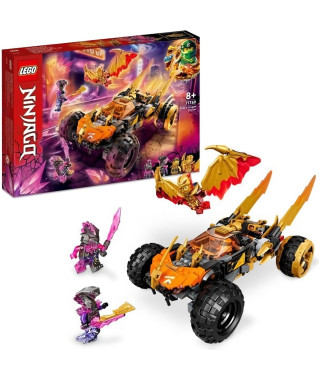 LEGO NINJAGO 71769 Le Bolide Dragon de Cole, Jouet de Voiture et Figurines pour Enfants