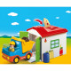 PLAYMOBIL - 70184 - PLAYMOBIL 1.2.3 - Ouvrier avec camion et garage - Matériaux mixtes - Enfant - Multicolore