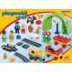 Train PLAYMOBIL 1.2.3 avec passagers et circuit - PLAYMOBIL - 70179 - 34 pieces