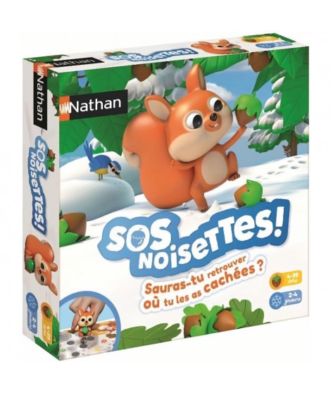 SOS Noisettes, Jeu Coopératif, jeux de société enfant et famille,  Retrouve Les Noisettes, 2 a 4 Joueurs, a partir de 4 ans, …