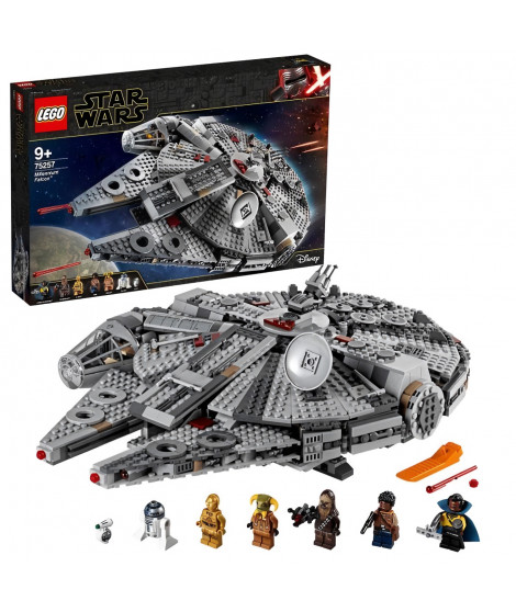 LEGO Star Wars 75257 Faucon Millenium, Maquette a Construire avec Figurines