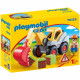 Pelleteuse PLAYMOBIL 1.2.3 - Modele: Pelleteuse - Couleur: Jaune - Pour Enfant de 18 mois et plus