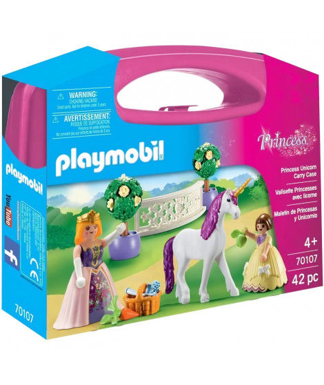 PLAYMOBIL - 70107 - Valisette Princesses avec licorne