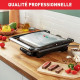 TEFAL Grill électrique multifonction, 2000 W, Presse a paninis, Rangement Vertical, Plaques antiadhésives, Compact GC241D12