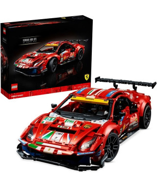 LEGO Technic 42125 Ferrari 488 GTE AF Corse 51, Construction, Voiture de Sport, Maquette Voiture a Construire, pour Adultes