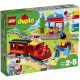 LEGO 10874 DUPLO Town Le Train a Vapeur, Jouet a Pile, Avec Sons, Lumieres et télécommande, Jeu De Train Pour Enfants 2-5 ans