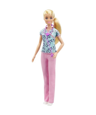 Barbie - Infirmiere - Poupée Mannequin - Des 3 ans