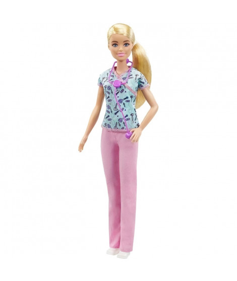 Barbie - Infirmiere - Poupée Mannequin - Des 3 ans