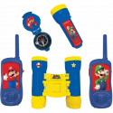 SUPER MARIO - Kit d'aventurier - Talkie-Walkies portée 120m, jumelles, lampe torche et boussole